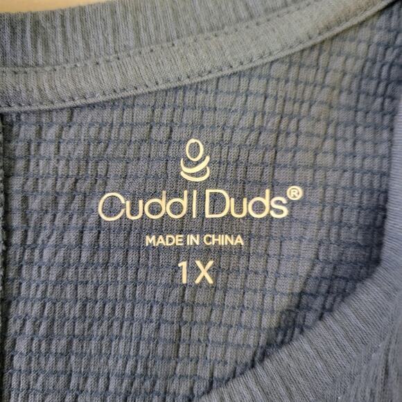 Cuddle Duds Womens V-Neck Crinkle Jersey Romper Tank Dress Flounce Hem Size 1X - Picture 6 of 10